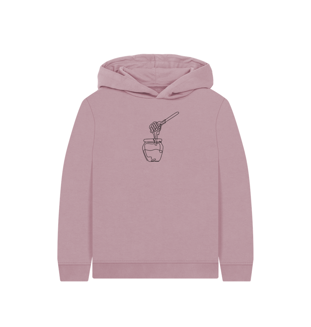 Mauve Kid's Honey Pullover Hoodie - Black