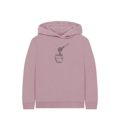 Mauve Kid's Honey Pullover Hoodie - Black