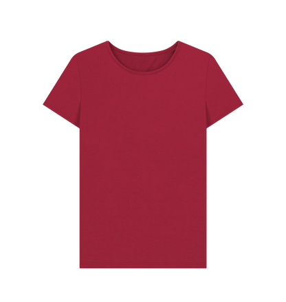 Cherry Women's Solid Organic Cotton Crewneck Tee