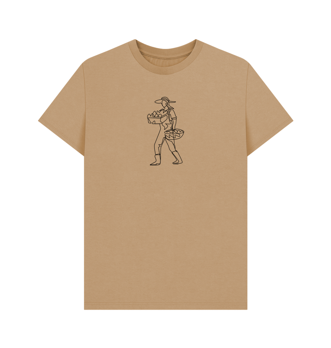 Sand Men's Harvest Organic Cotton Basic Tee (Black)