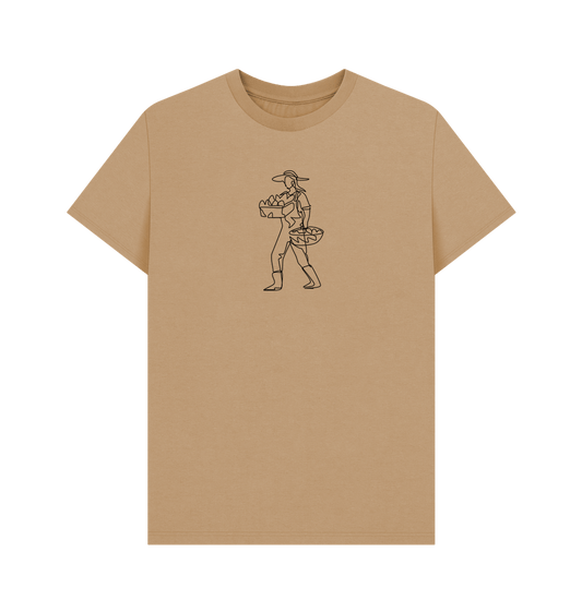 Sand Men's Harvest Organic Cotton Basic Tee (Black)