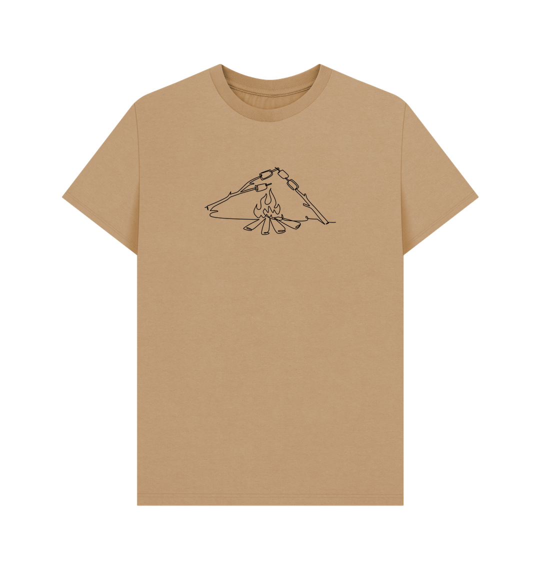 Sand Men's S'mores Organic Cotton Basic Tee (Black)