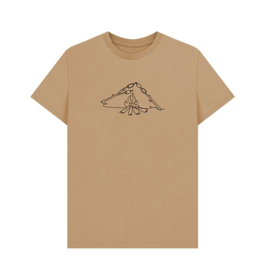 Sand Men's S'mores Organic Cotton Basic Tee (Black)