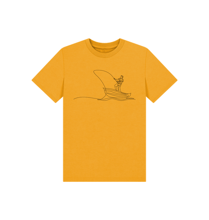 Mustard Kid's Fisherman Organic Cotton Basic Tee (Black)