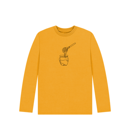 Mustard Kid's Honey Organic Cotton Long Sleeve Tee (Black)