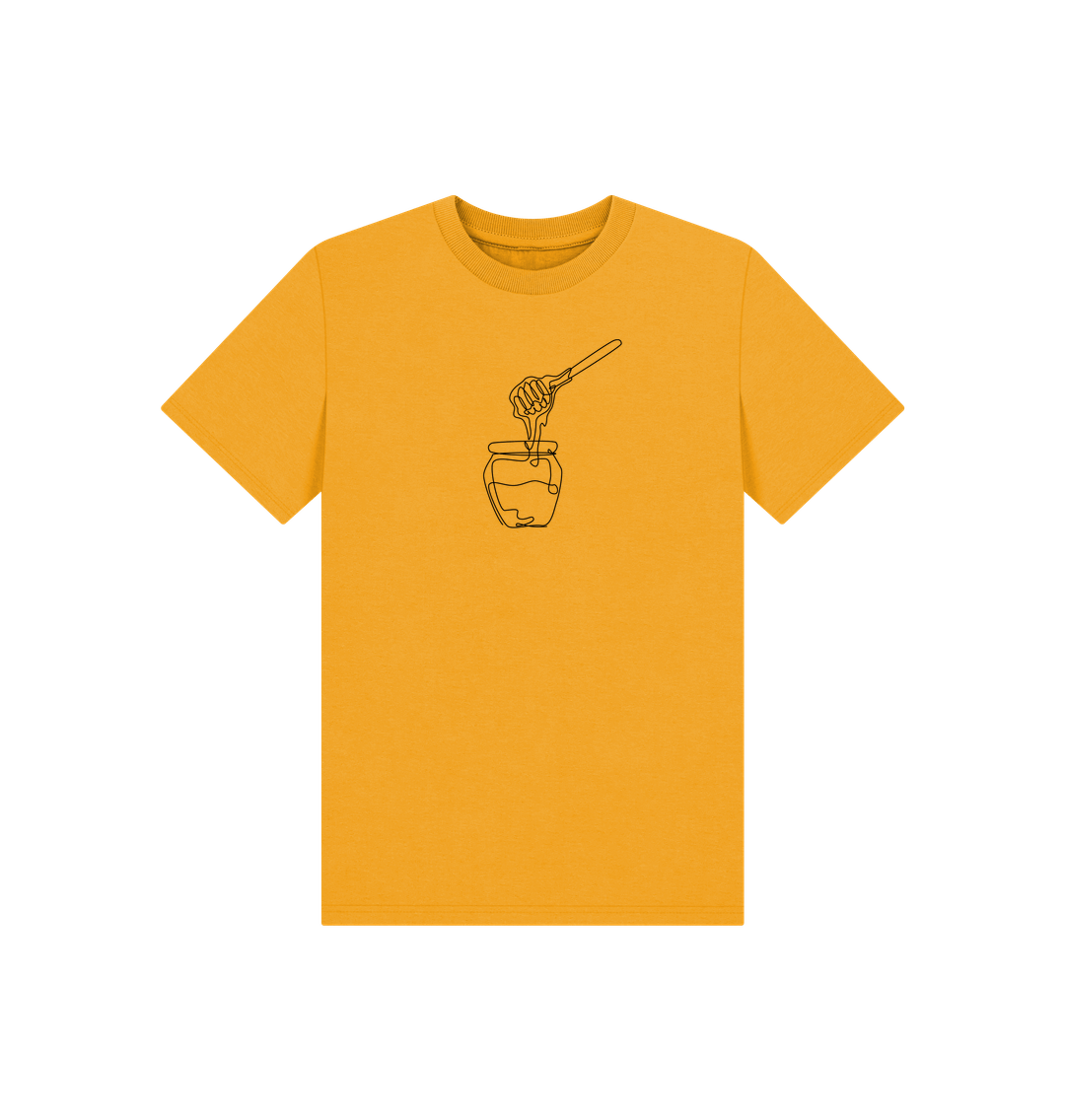 Mustard Kid's Honey Organic Cotton Basic Tee (Black)