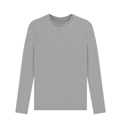 Athletic Grey Men's Solid Organic Cotton Long Sleeve Tee