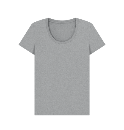 Athletic Grey Women's Solid Organic Cotton Scoop Neck Tee