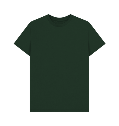 Evergreen Men's Solid Organic Cotton Basic Tee