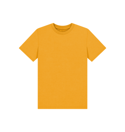 Mustard Kid's Solid Organic Cotton Basic T-Shirt