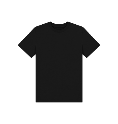 Black Kid's Solid Organic Cotton Basic T-Shirt