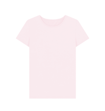 Pink Women's Solid Organic Cotton Crewneck Tee