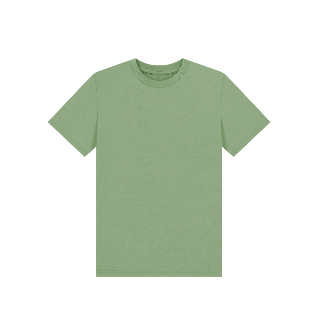 Sage Kid's Solid Organic Cotton Basic T-Shirt