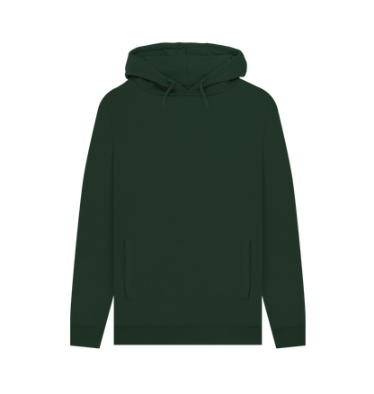 Evergreen Men's Soild Organic Cotton Pullover Hoodie