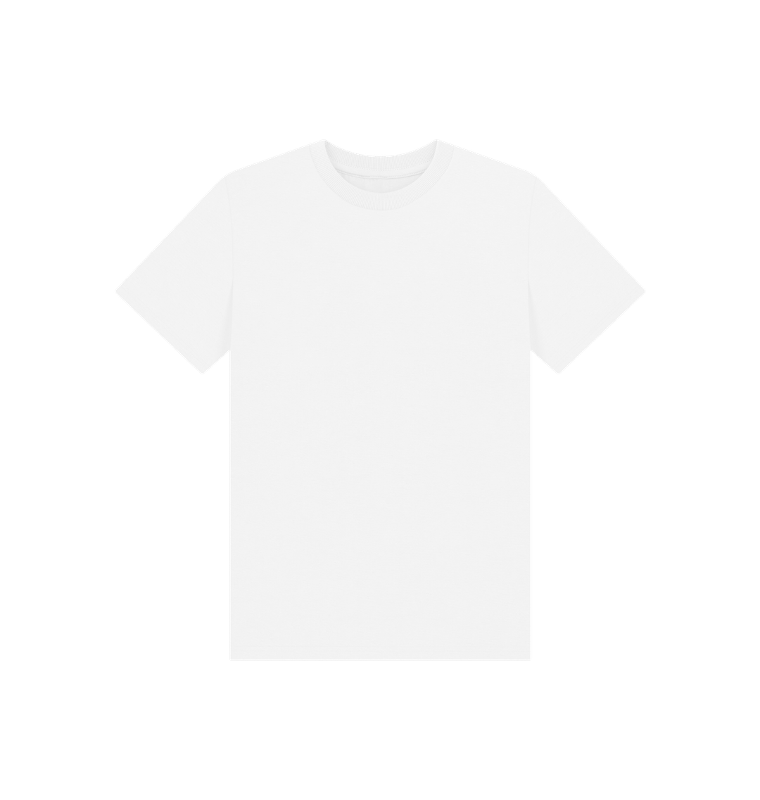 White Kid's Solid Organic Cotton Basic T-Shirt