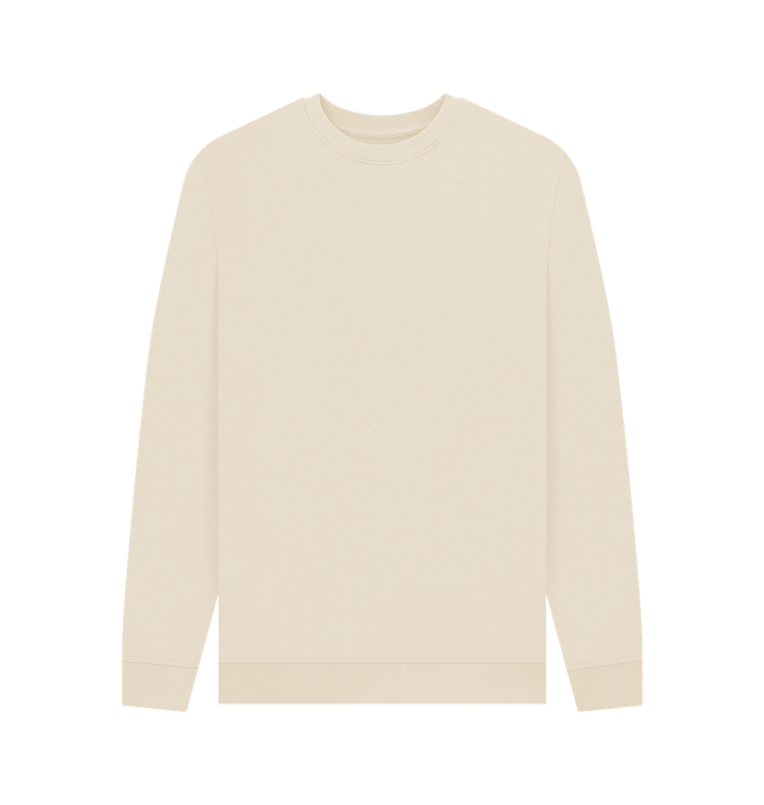 Oat Men's Solid Organic Cotton Crewneck Sweater