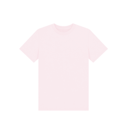 Pink Kid's Solid Organic Cotton Basic T-Shirt