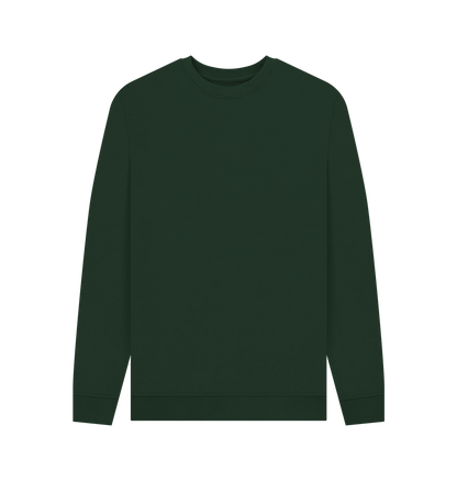 Evergreen Men's Solid Organic Cotton Crewneck Sweater