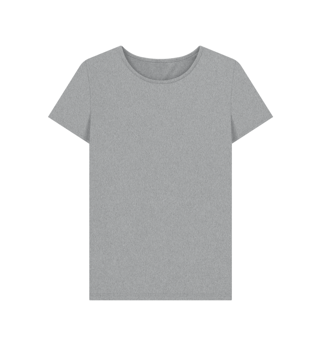 Athletic Grey Women's Solid Organic Cotton Crewneck Tee