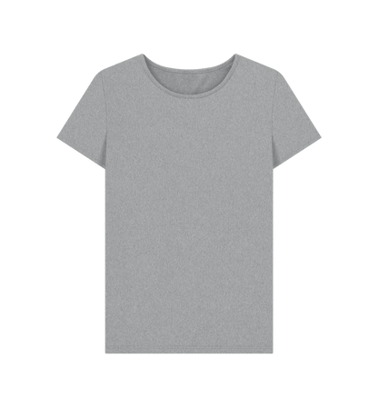 Athletic Grey Women's Solid Organic Cotton Crewneck Tee