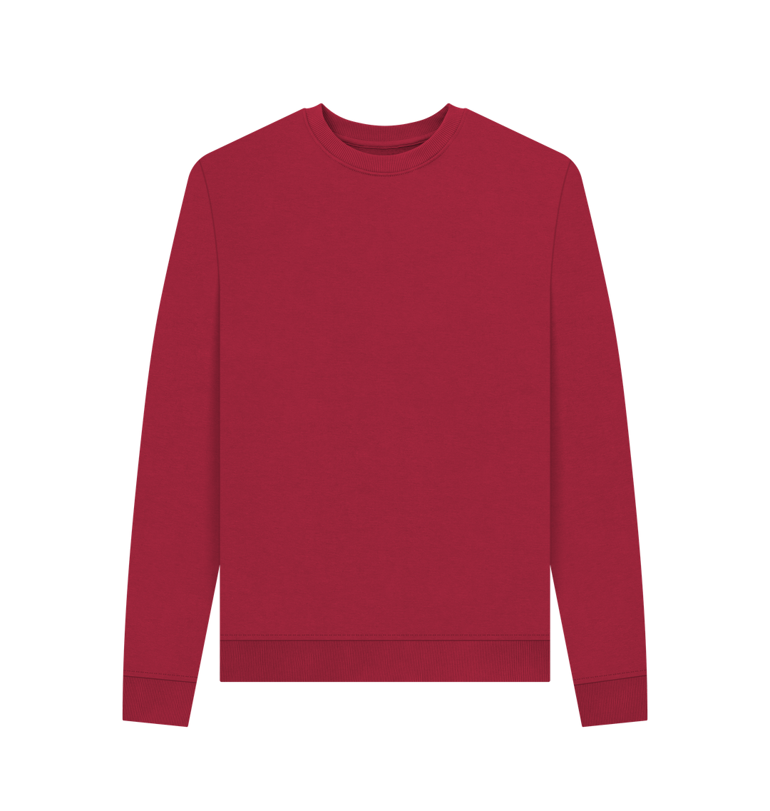 Cherry Women's Solid Organic Cotton Crewneck Sweater