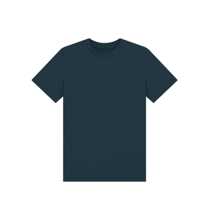 Denim Blue Kid's Solid Organic Cotton Basic T-Shirt