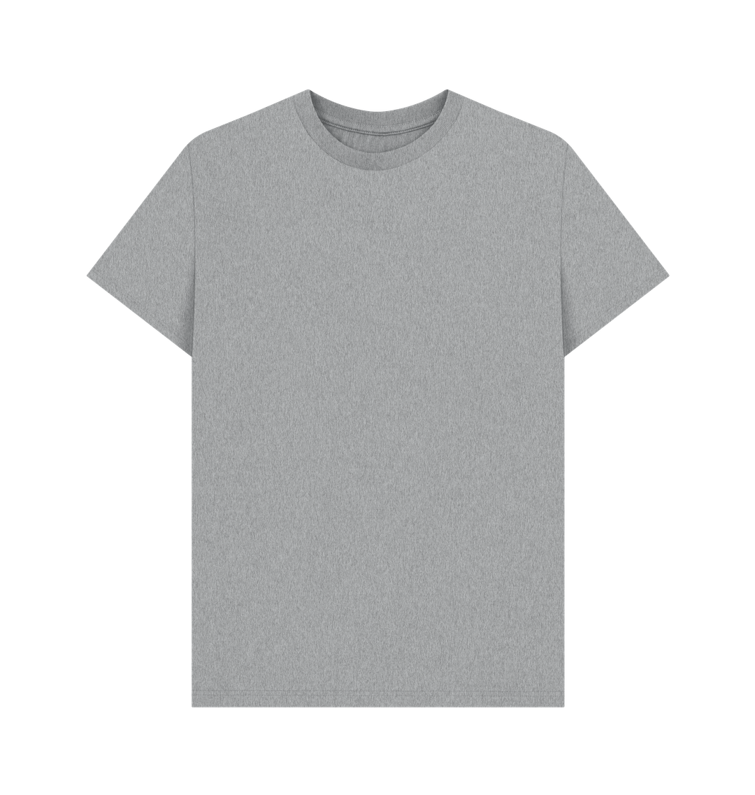 Athletic Grey Men's Solid Organic Cotton Basic Tee